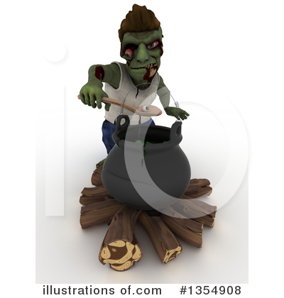 Zombie Clipart #1354908 by KJ Pargeter