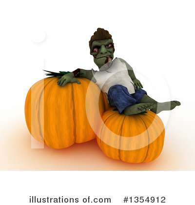 Royalty-Free (RF) Zombie Clipart Illustration by KJ Pargeter - Stock Sample #1354912