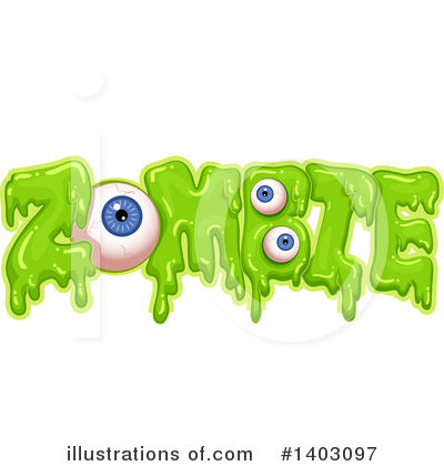 Royalty-Free (RF) Zombie Clipart Illustration by BNP Design Studio - Stock Sample #1403097