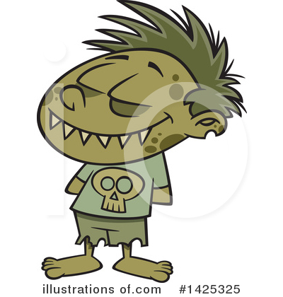Royalty-Free (RF) Zombie Clipart Illustration by toonaday - Stock Sample #1425325