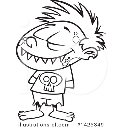 Royalty-Free (RF) Zombie Clipart Illustration by toonaday - Stock Sample #1425349