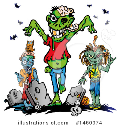 Royalty-Free (RF) Zombie Clipart Illustration by Domenico Condello - Stock Sample #1460974