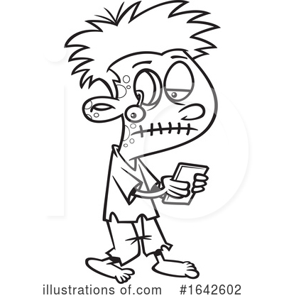 Royalty-Free (RF) Zombie Clipart Illustration by toonaday - Stock Sample #1642602
