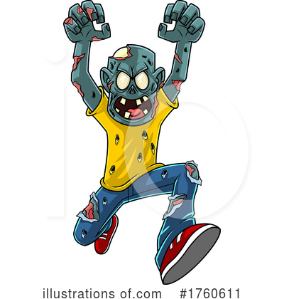 Zombie Clipart #1760611 by Hit Toon
