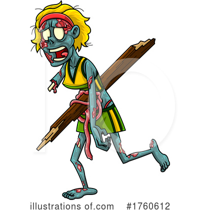 Zombie Clipart #1760612 by Hit Toon