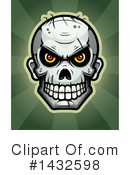 Zombie Skull Clipart #1432598 by Cory Thoman