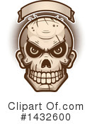 Zombie Skull Clipart #1432600 by Cory Thoman