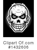 Zombie Skull Clipart #1432606 by Cory Thoman