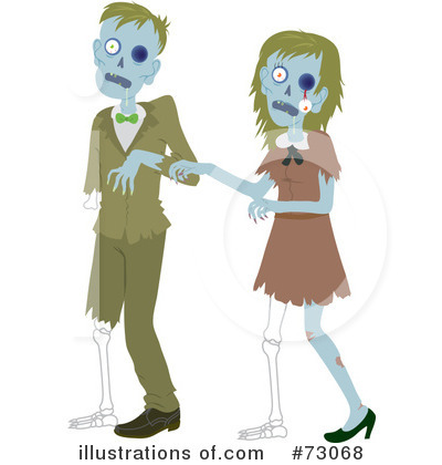 Royalty-Free (RF) Zombies Clipart Illustration by Rosie Piter - Stock Sample #73068