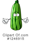 Zucchini Clipart #1246915 by Vector Tradition SM
