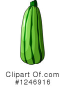 Zucchini Clipart #1246916 by Vector Tradition SM