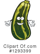 Zucchini Clipart #1293399 by Vector Tradition SM