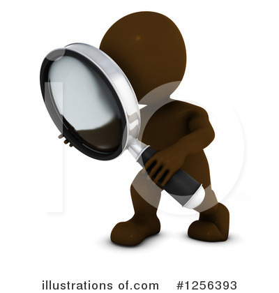 Royalty-Free (RF) 3d Brown Man Clipart Illustration by KJ Pargeter - Stock Sample #1256393