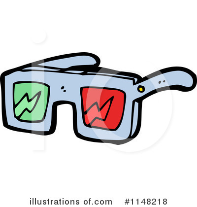 Royalty-Free (RF) 3d Glasses Clipart Illustration by lineartestpilot - Stock Sample #1148218