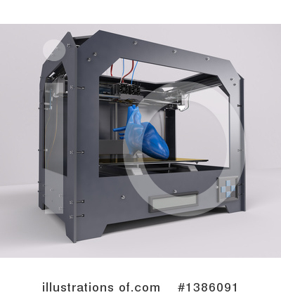 3d Printing Clipart #1386091 by KJ Pargeter
