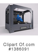 3d Printer Clipart #1386091 by KJ Pargeter