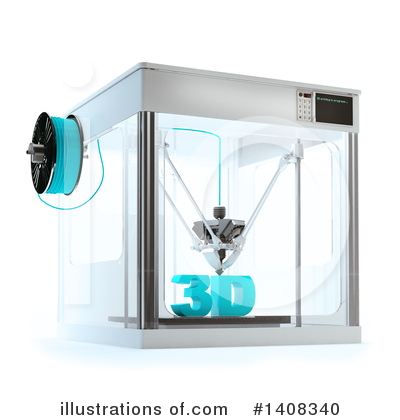 3d Printing Clipart #1408340 by Mopic