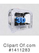 3d Printer Clipart #1411283 by KJ Pargeter