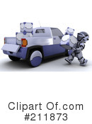 3d Robot Clipart #211873 by KJ Pargeter