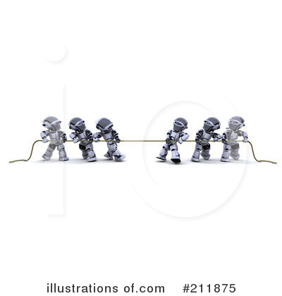 Royalty-Free (RF) 3d Robot Clipart Illustration by KJ Pargeter - Stock Sample #211875