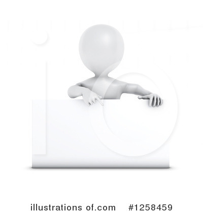 Royalty-Free (RF) 3d White Man Clipart Illustration by KJ Pargeter - Stock Sample #1258459