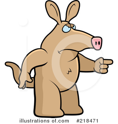 Royalty-Free (RF) Aardvark Clipart Illustration by Cory Thoman - Stock Sample #218471