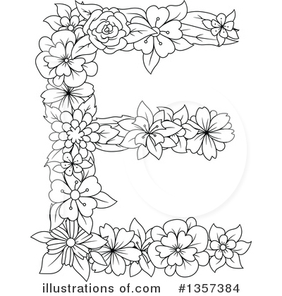 Letter E Clipart #1357384 by Vector Tradition SM