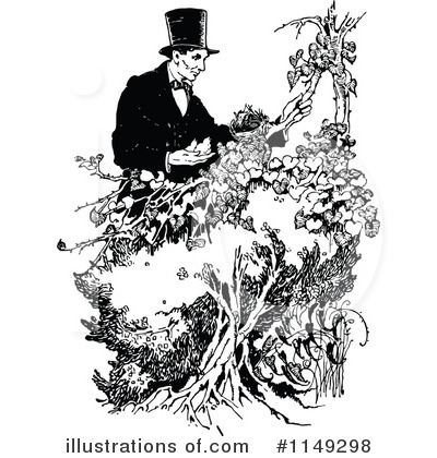 Royalty-Free (RF) Abraham Lincoln Clipart Illustration by Prawny Vintage - Stock Sample #1149298