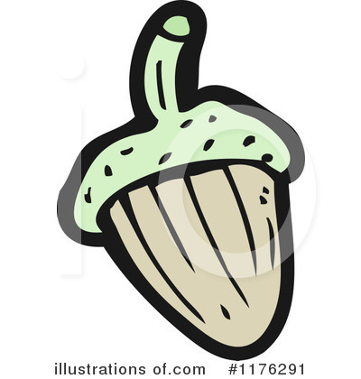 Royalty-Free (RF) Acorn Clipart Illustration by lineartestpilot - Stock Sample #1176291