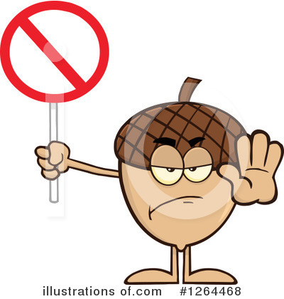 Royalty-Free (RF) Acorn Clipart Illustration by Hit Toon - Stock Sample #1264468