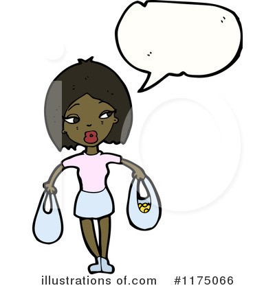 Royalty-Free (RF) African American Girl Clipart Illustration by lineartestpilot - Stock Sample #1175066