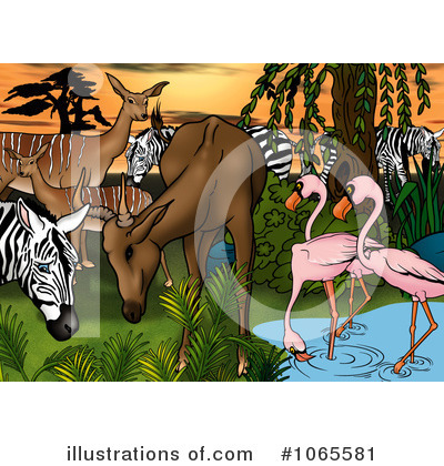 Flamingo Clipart #1065581 by dero