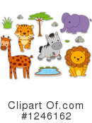 African Animals Clipart #1246162 by BNP Design Studio