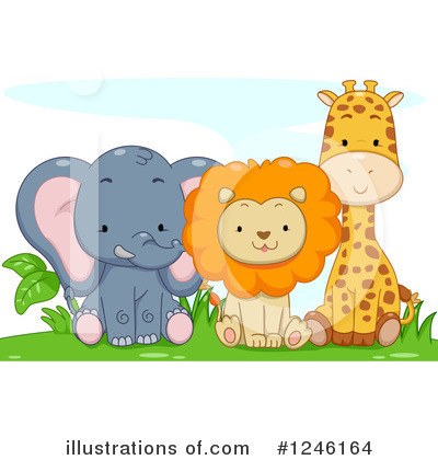 Royalty-Free (RF) African Animals Clipart Illustration by BNP Design Studio - Stock Sample #1246164