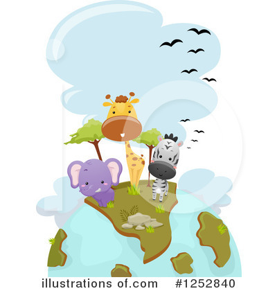 Royalty-Free (RF) African Animals Clipart Illustration by BNP Design Studio - Stock Sample #1252840