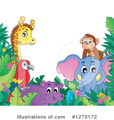 Royalty-Free (RF) African Animals Clipart Illustration by visekart - Stock Sample #1270172