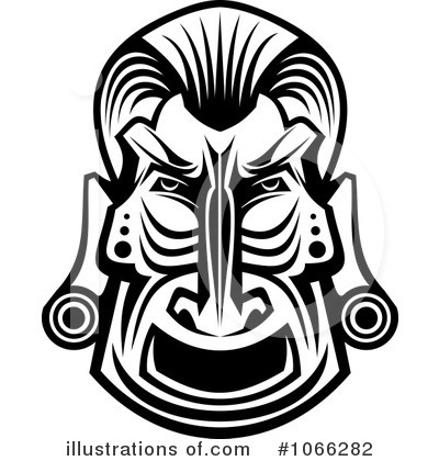 Royalty-Free (RF) African Mask Clipart Illustration by Vector Tradition SM - Stock Sample #1066282