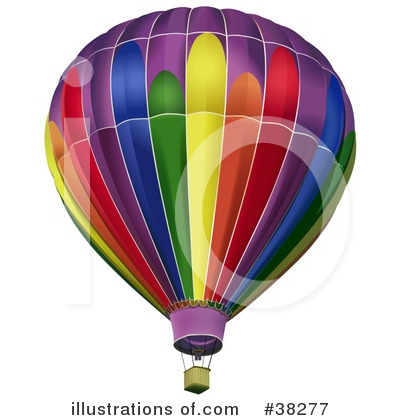 Royalty-Free (RF) Air Balloon Clipart Illustration by dero - Stock Sample #38277