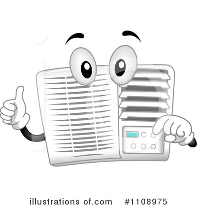 Royalty-Free (RF) Air Conditioner Clipart Illustration by BNP Design Studio - Stock Sample #1108975