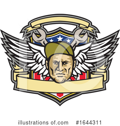 Royalty-Free (RF) Air Force Clipart Illustration by patrimonio - Stock Sample #1644311