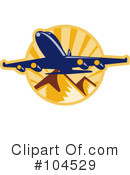 Airplane Clipart #104529 by patrimonio