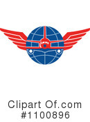 Airplane Clipart #1100896 by patrimonio