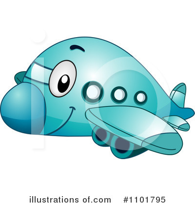 Royalty-Free (RF) Airplane Clipart Illustration by BNP Design Studio - Stock Sample #1101795