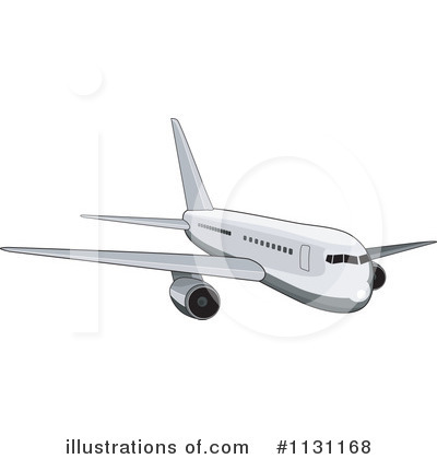 Royalty-Free (RF) Airplane Clipart Illustration by patrimonio - Stock Sample #1131168