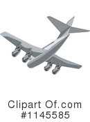 Airplane Clipart #1145585 by patrimonio