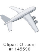 Airplane Clipart #1145590 by patrimonio