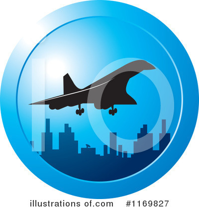 Royalty-Free (RF) Airplane Clipart Illustration by Lal Perera - Stock Sample #1169827