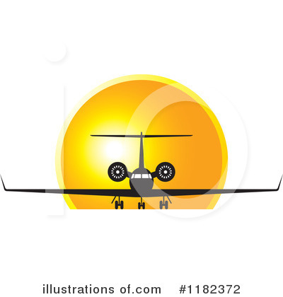 Royalty-Free (RF) Airplane Clipart Illustration by Lal Perera - Stock Sample #1182372