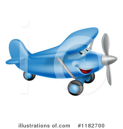 Royalty-Free (RF) Airplane Clipart Illustration by AtStockIllustration - Stock Sample #1182700