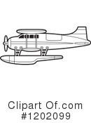 Airplane Clipart #1202099 by Lal Perera